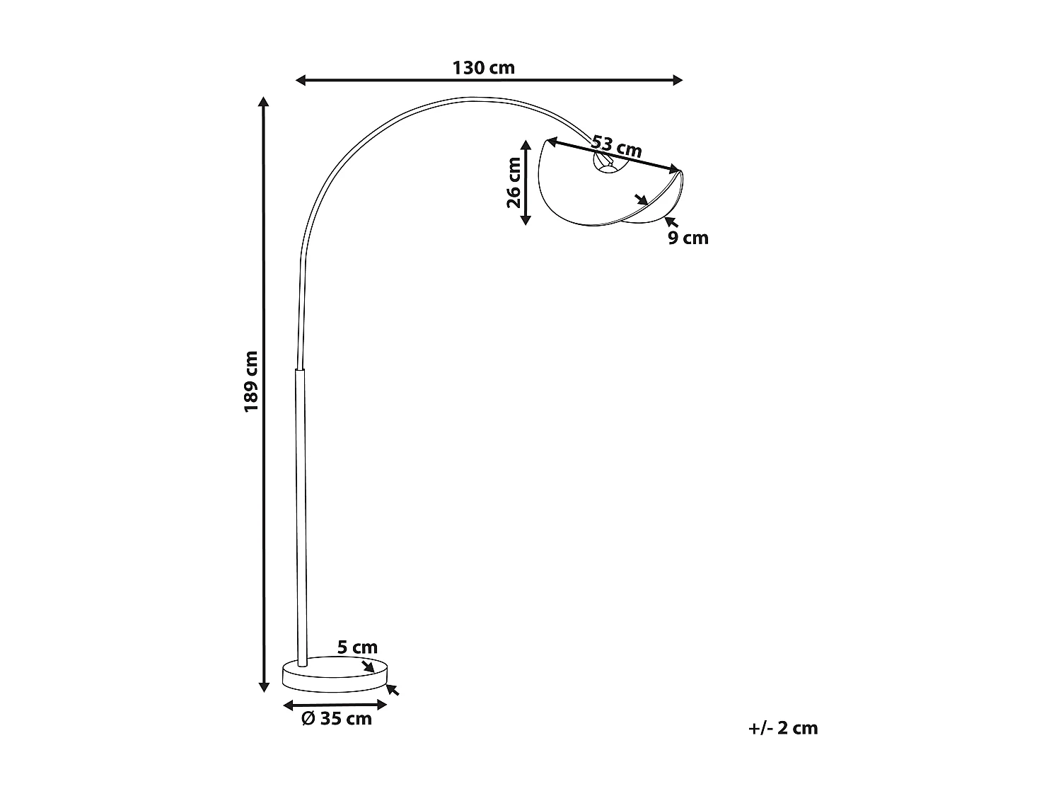 Candeeiro de pé HERRON Natural