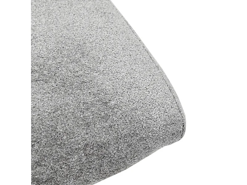 Chaises pivotante 360° tissu doux gris pied croix métal noir - JULIE