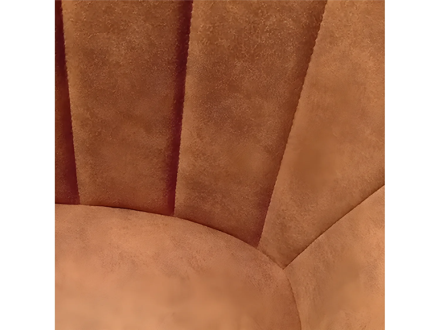 Chaise rotative Xara cognac pieds métal noir