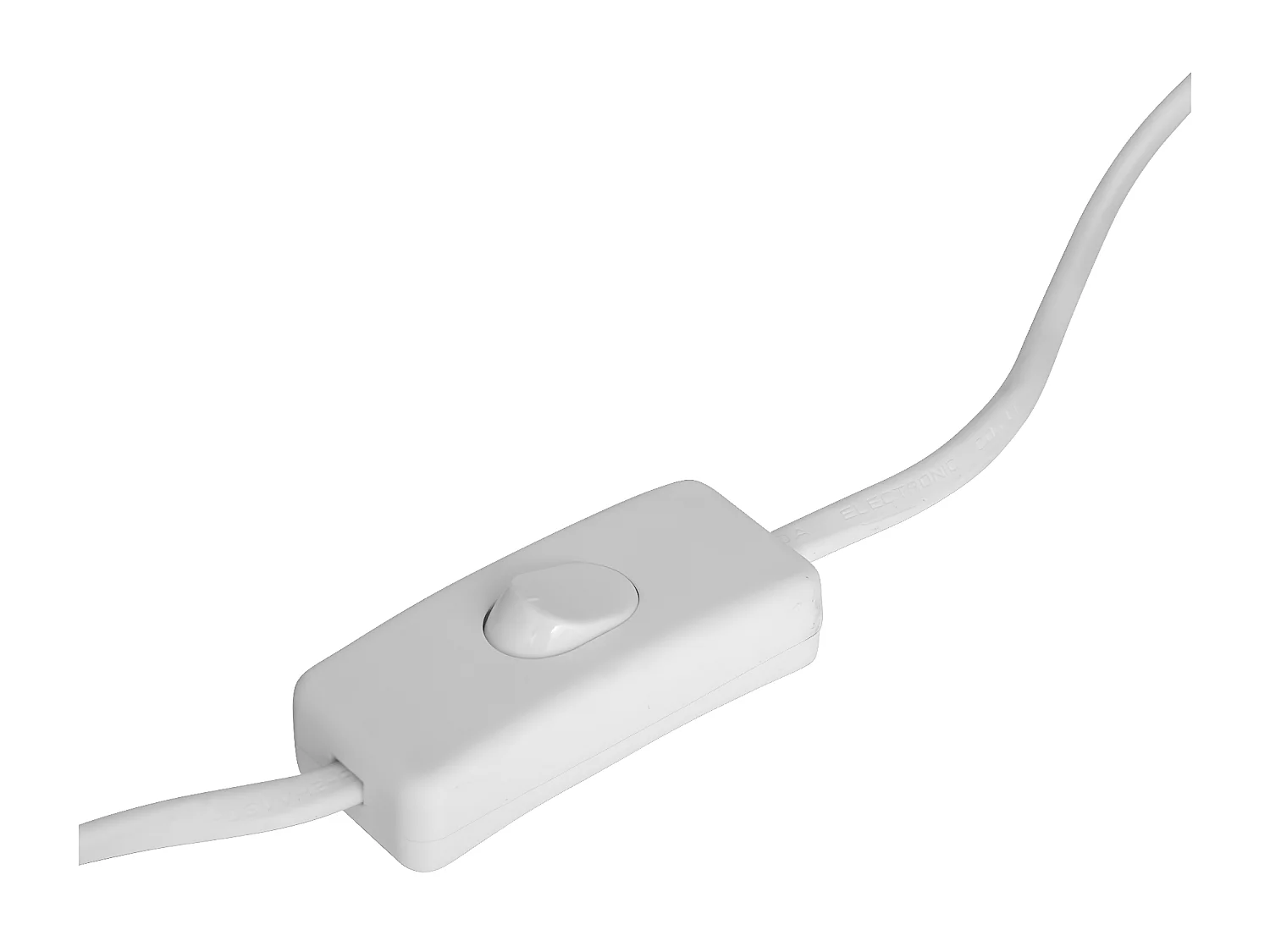 Lampe champignon en Verre Blanc D 15 x H 18.5 cm