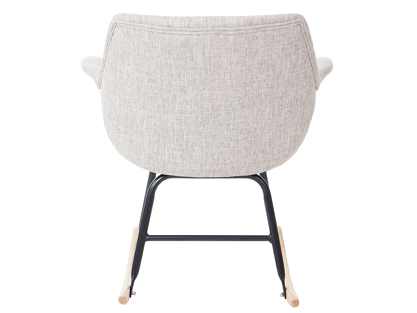 Fauteuil à bascule Vaasa T820,  tissu, crème/gris