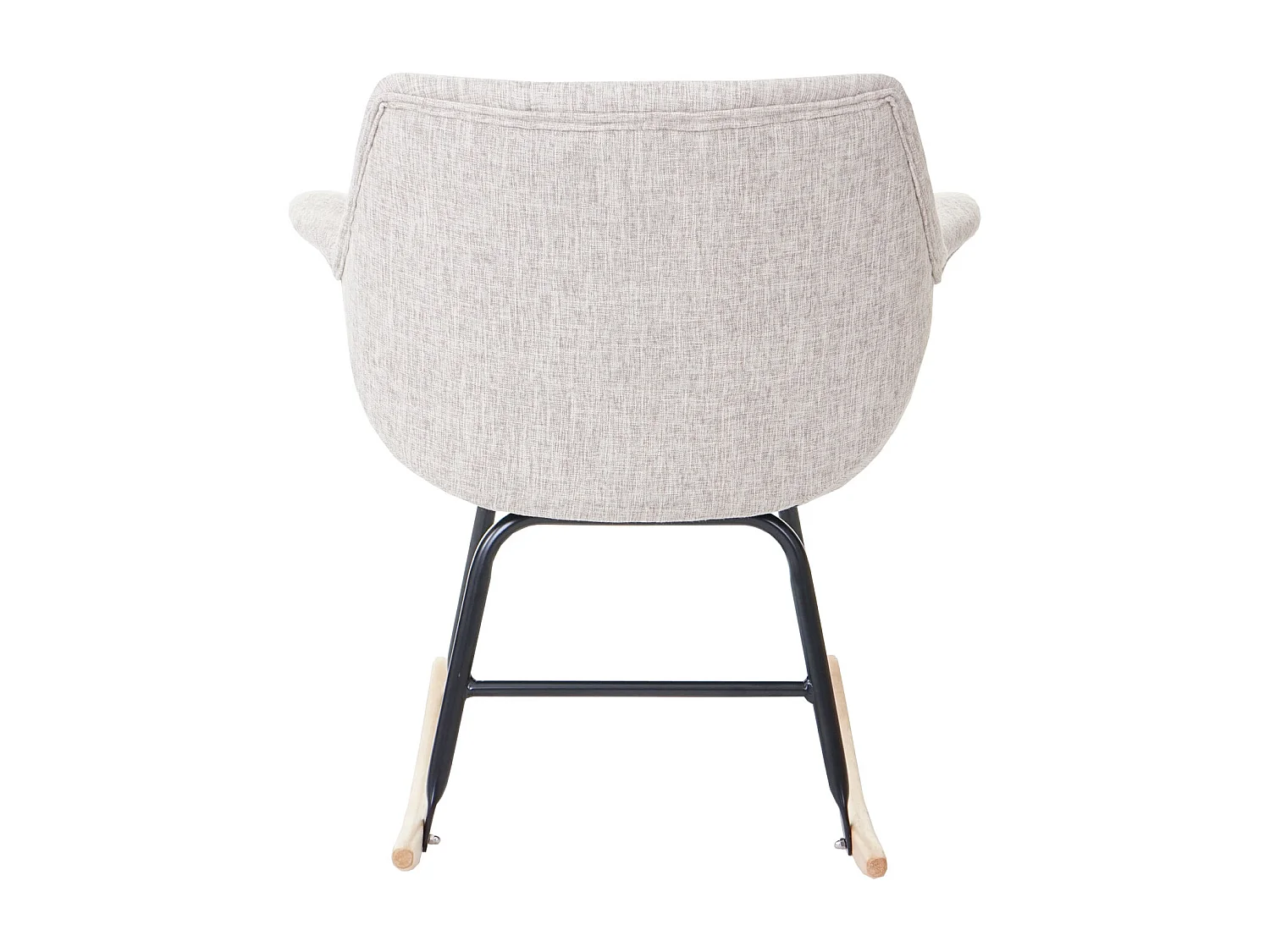 Fotel bujany Vaasa T820,  tekstylny, kremowy/szary