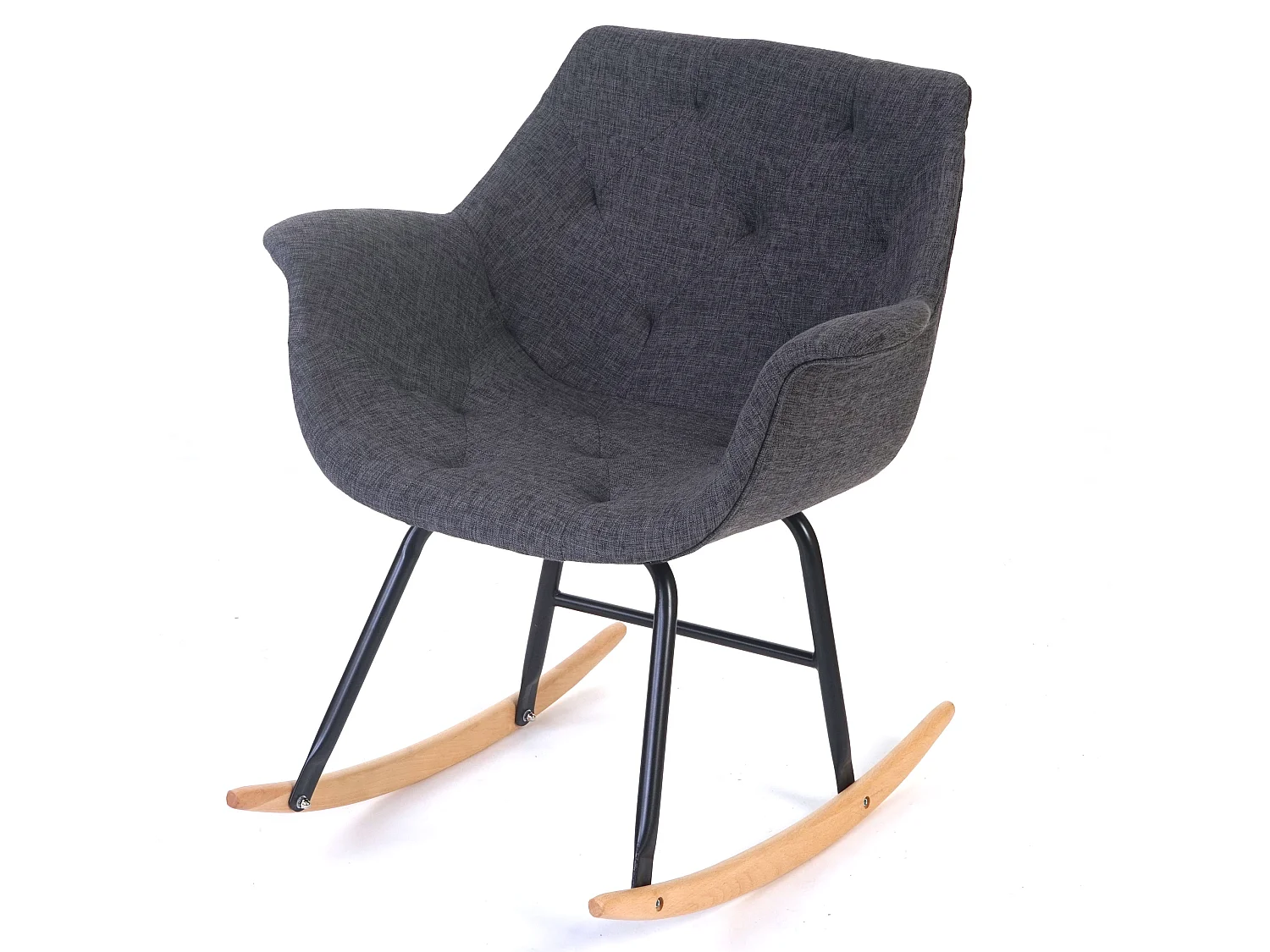 Cadeira de baloiço Vaasa T820,  têxtil, cinzento