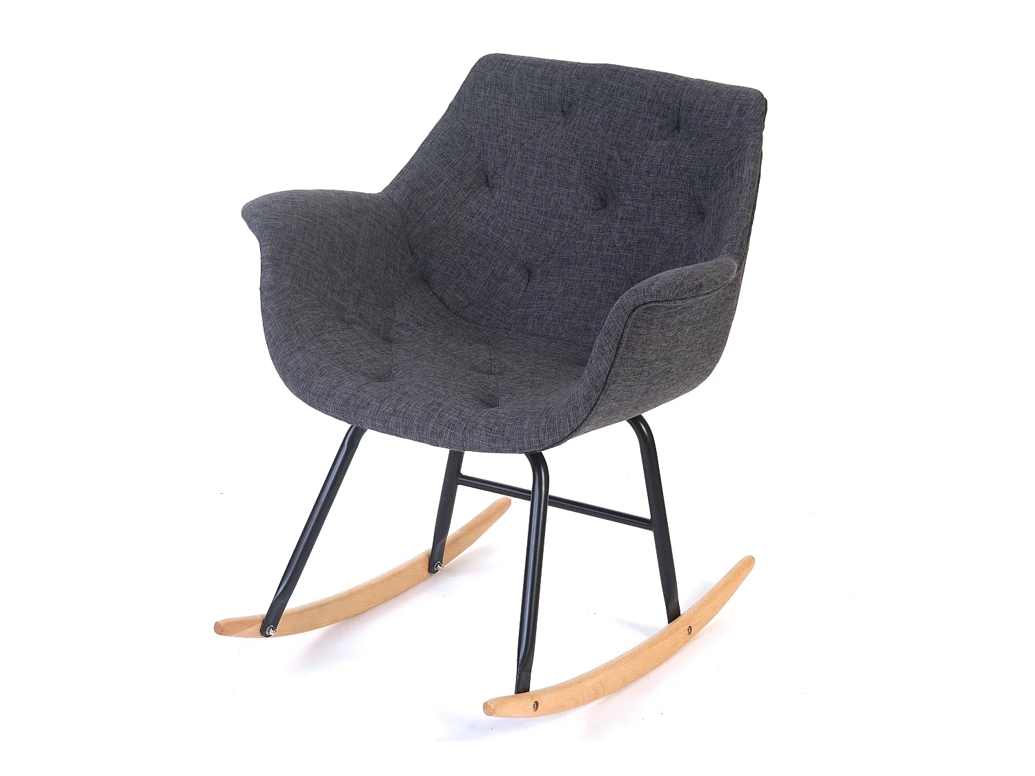 Fauteuil à bascule Vaasa T820,  tissu, gris