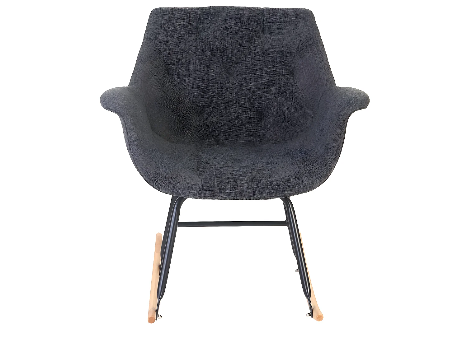 Fotel bujany Vaasa T820,  tekstylny, szary