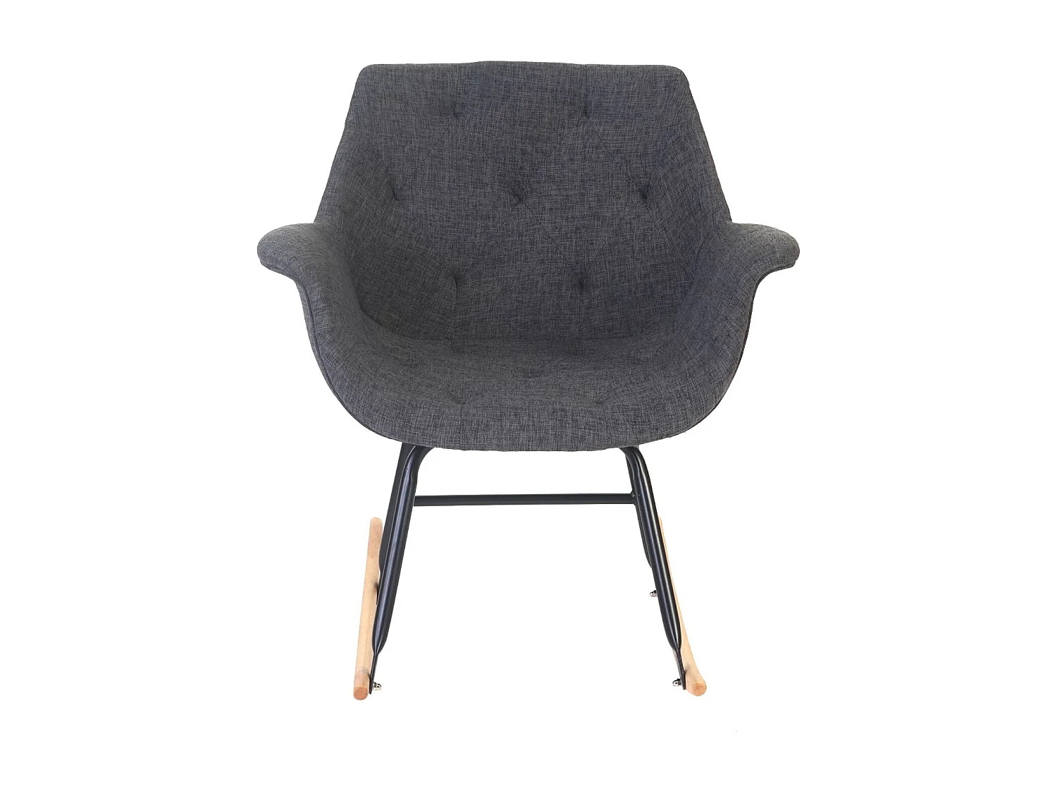 Fotel bujany Vaasa T820,  tekstylny, szary