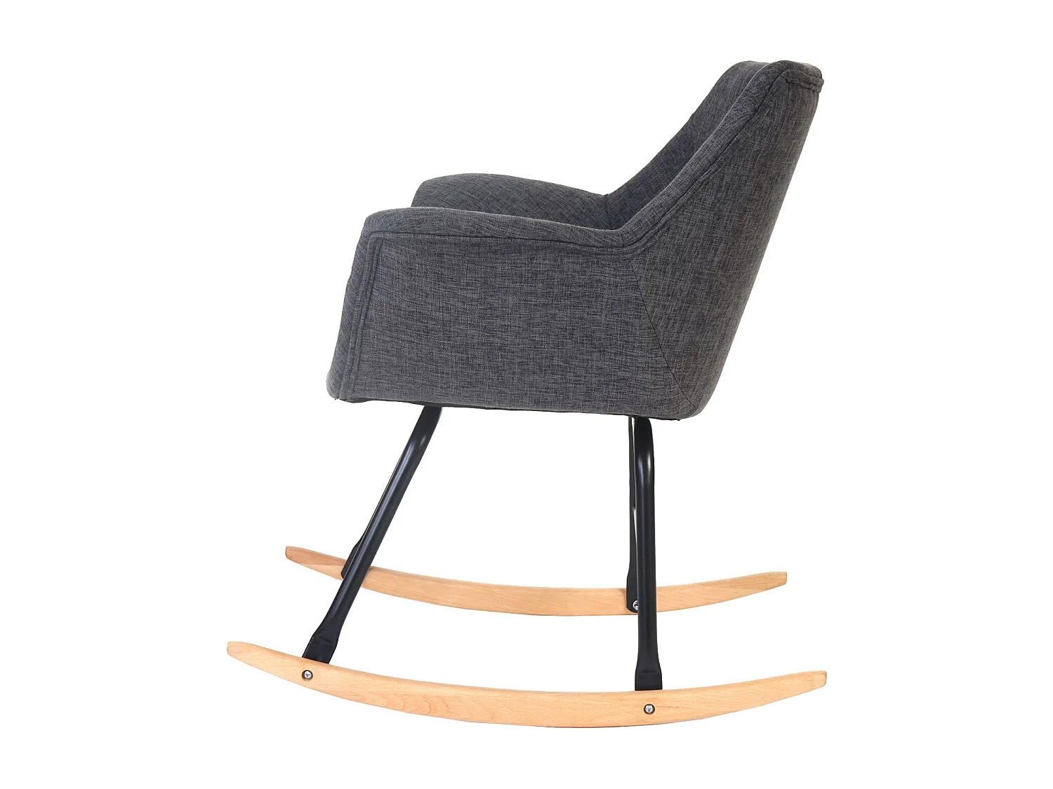 Fotel bujany Vaasa T820,  tekstylny, szary