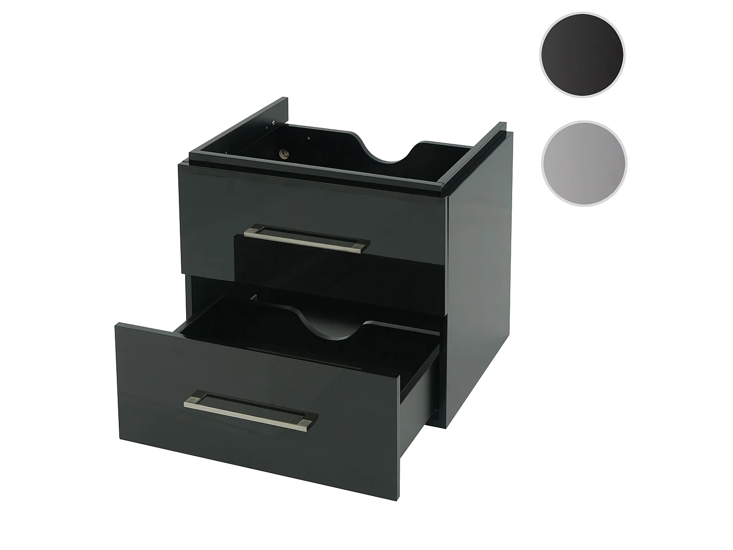 Premium Meuble sous-lavabo MCW-D16,  noir