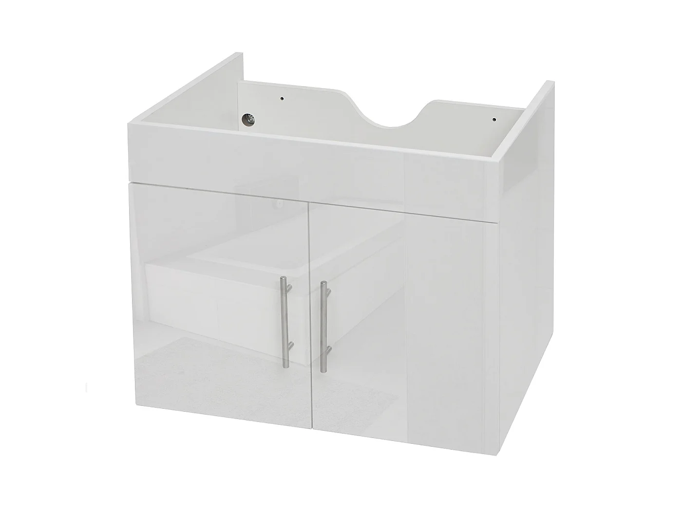 Meuble sous-lavabo MCW-D16,  blanc