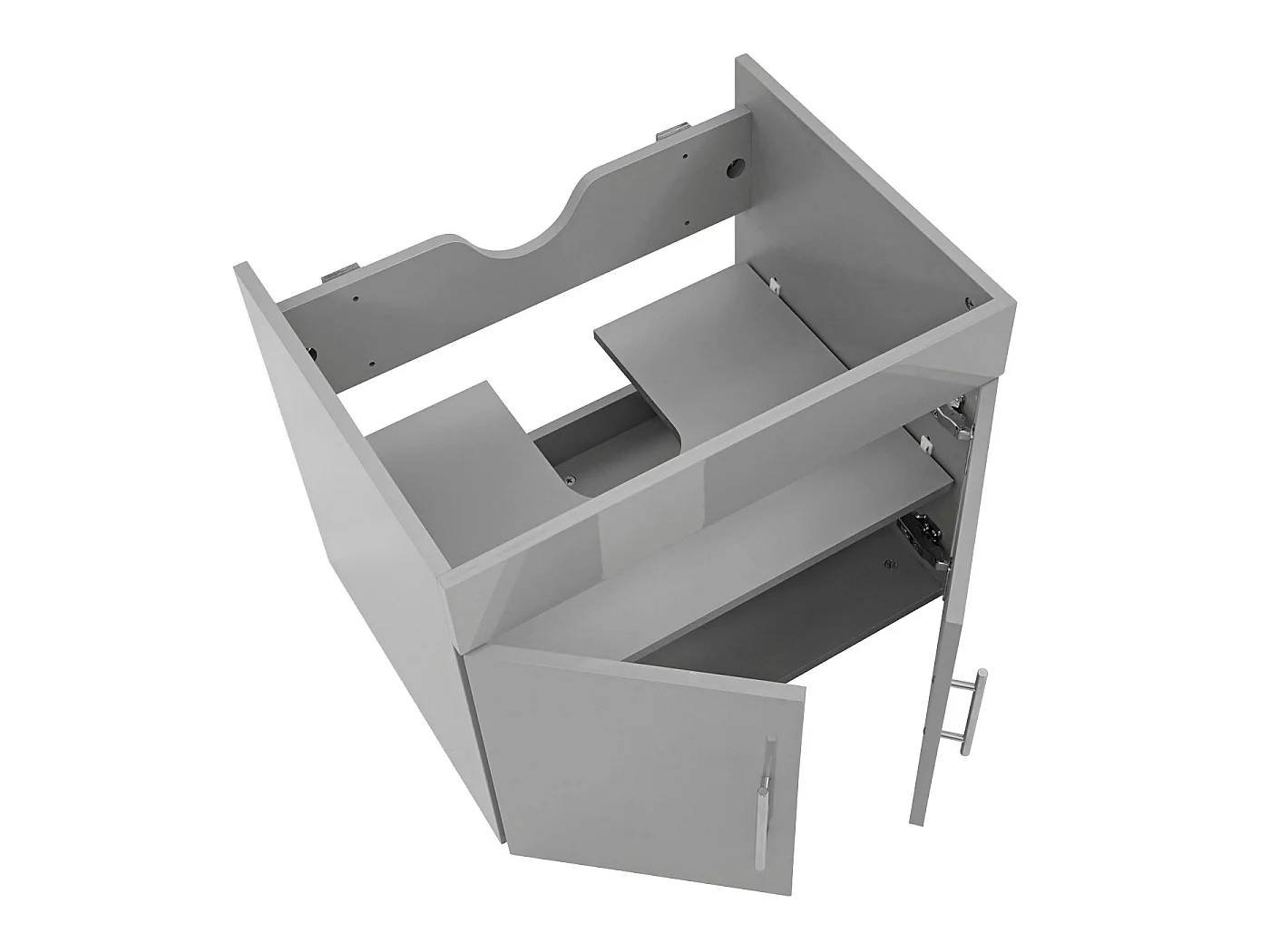 Meuble sous-lavabo MCW-D16,  gris