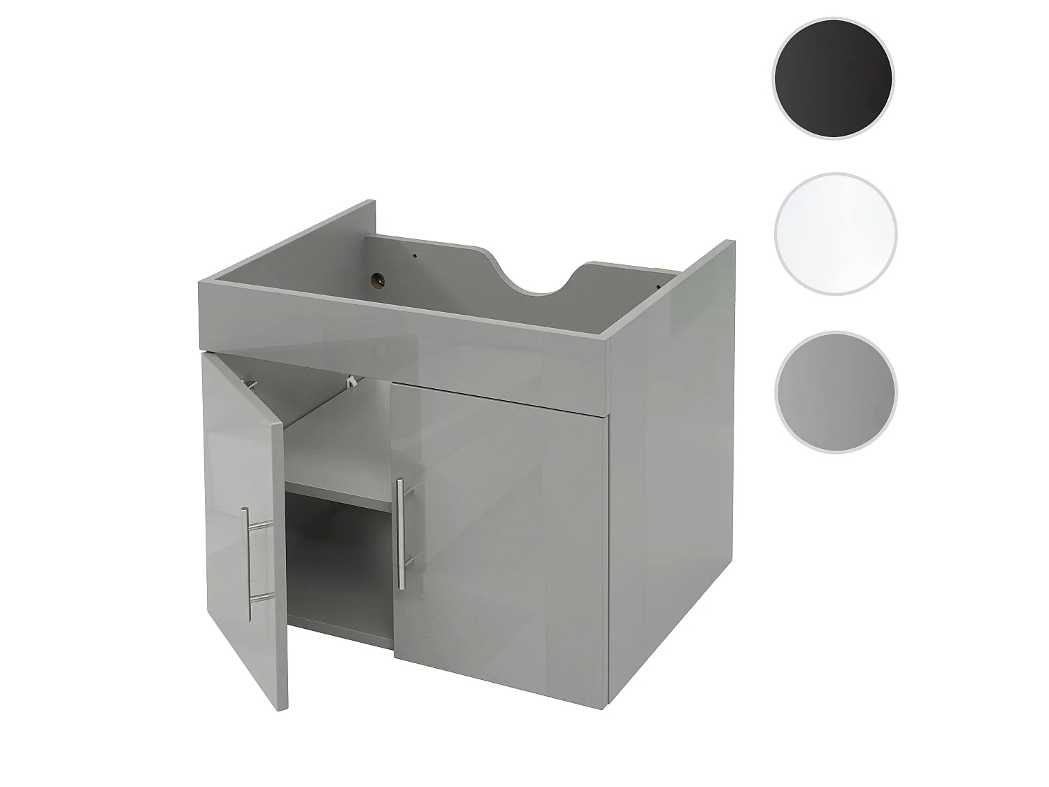 Meuble sous-lavabo MCW-D16,  gris