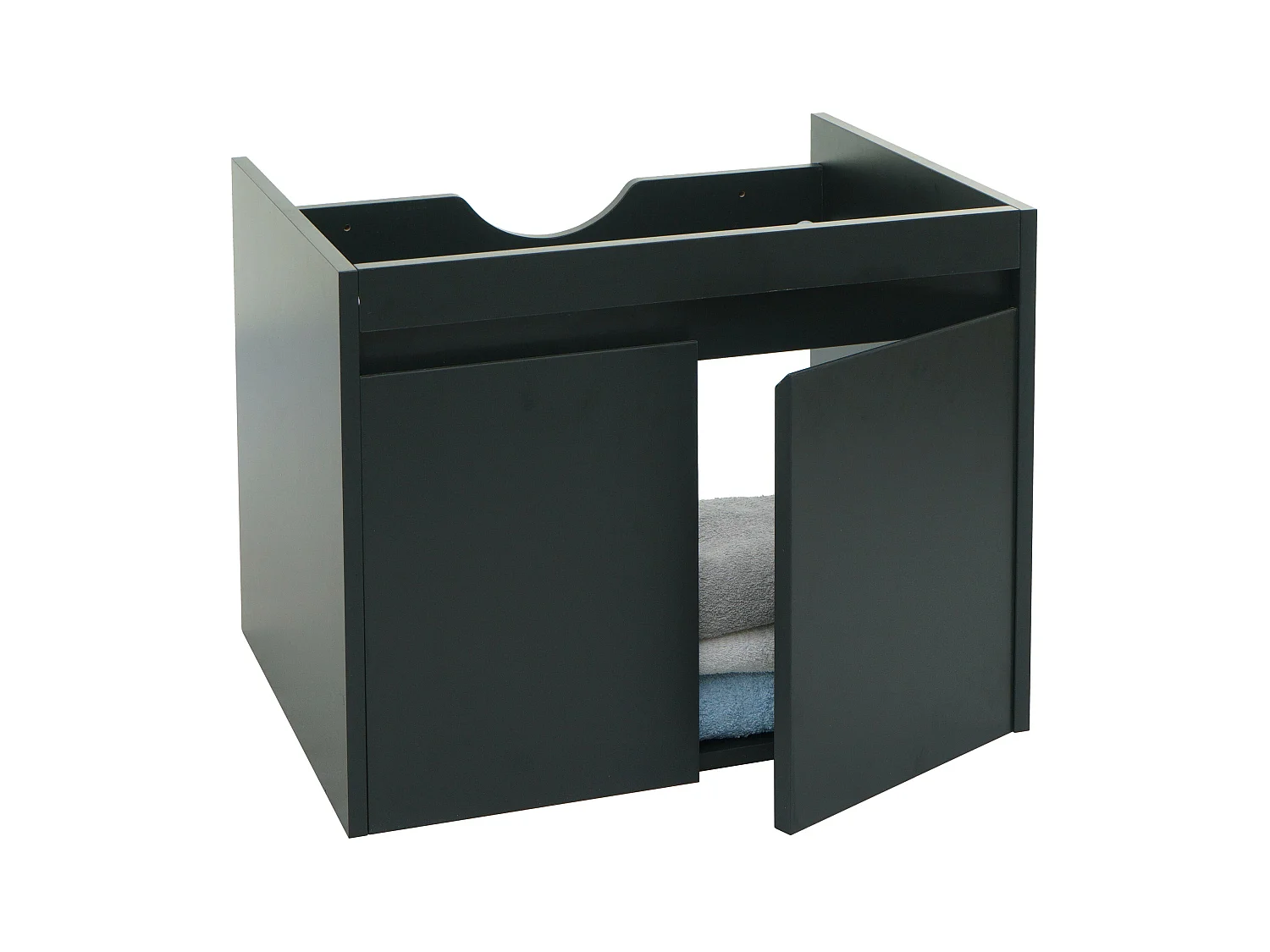 Móvel de toucador MCW-L86,  preto