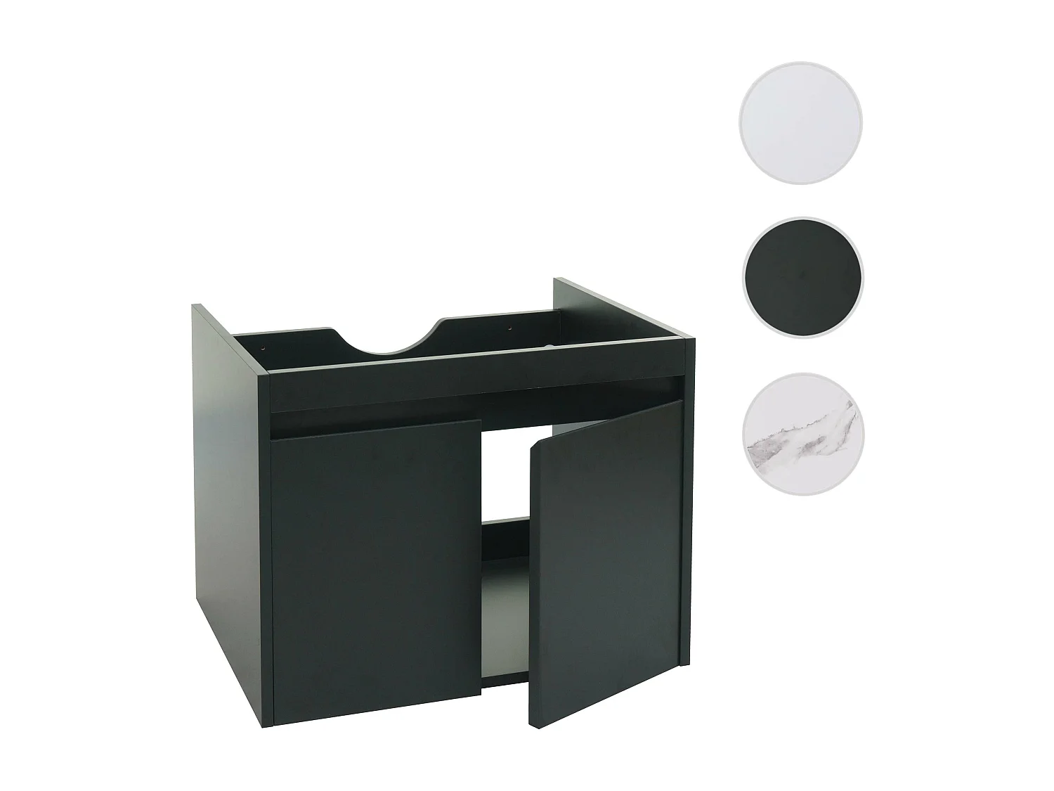 Wastafelonderbouw MCW-L86,  zwart