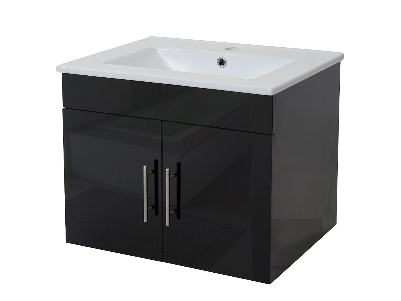 Mueble bajo lavabo MCW-D16,  negro