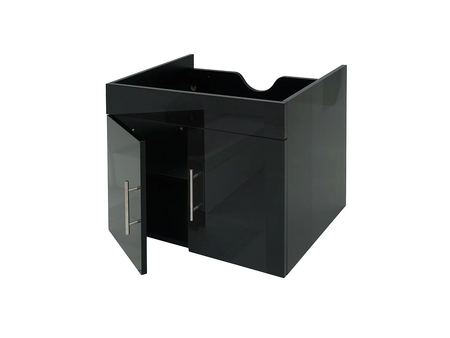 Meuble sous-lavabo MCW-D16,  noir
