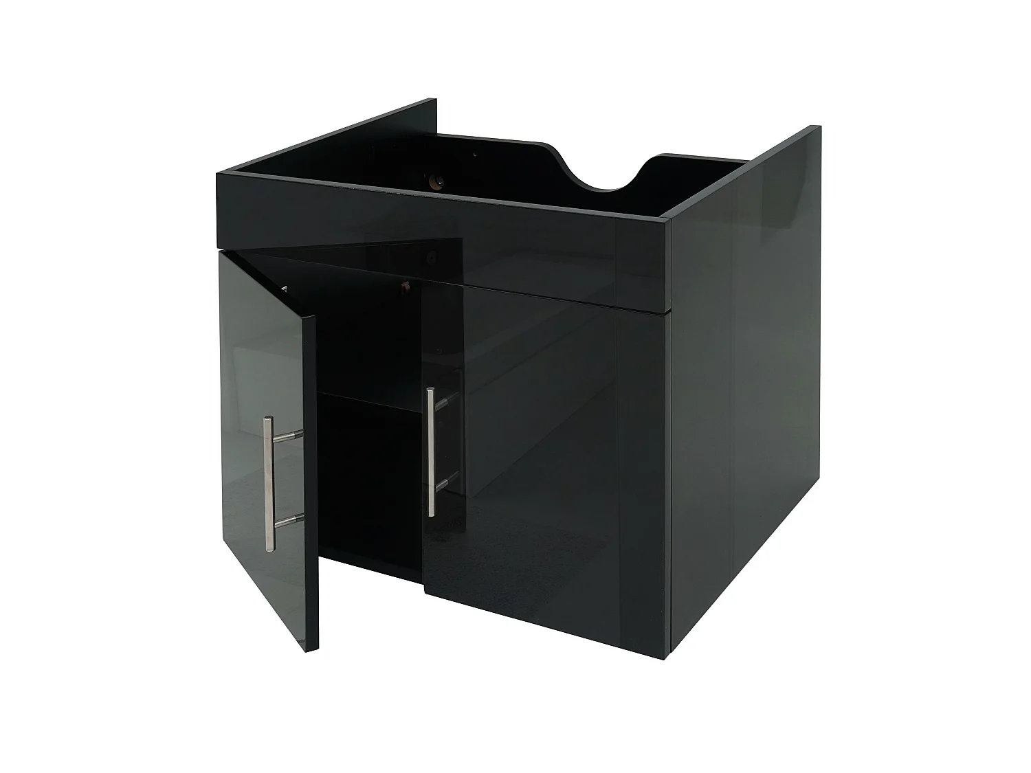 Meuble sous-lavabo MCW-D16,  noir