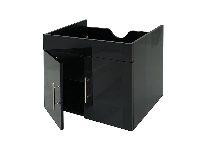 Meuble sous-lavabo MCW-D16,  noir