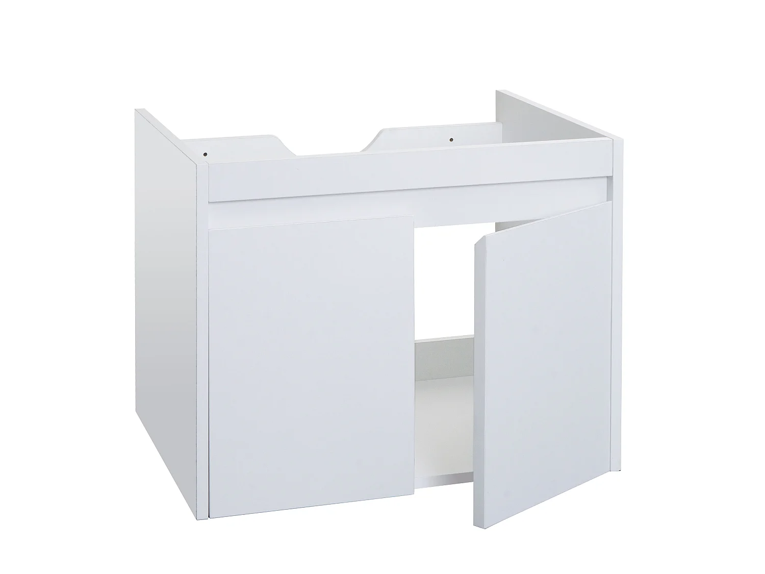 Meuble sous-lavabo MCW-L86,  blanc