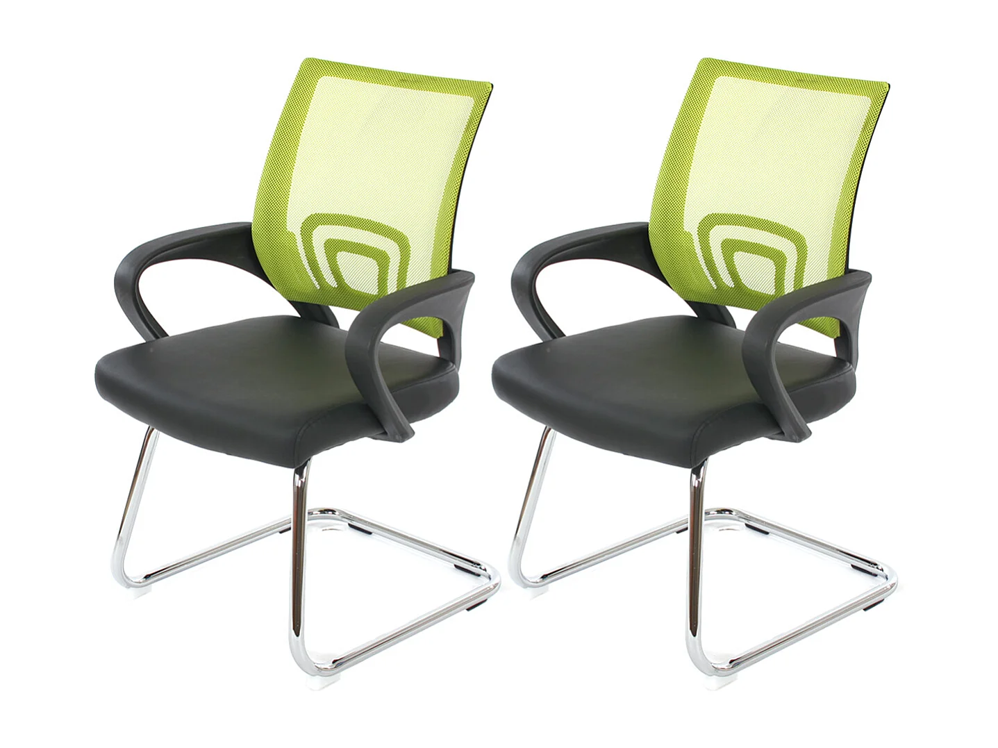 Conferentiestoel Afragola (set van 2),  groen