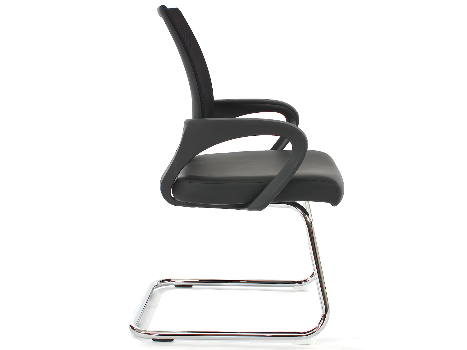 Sillón de conferencia Afragola (juego de 2),  negro