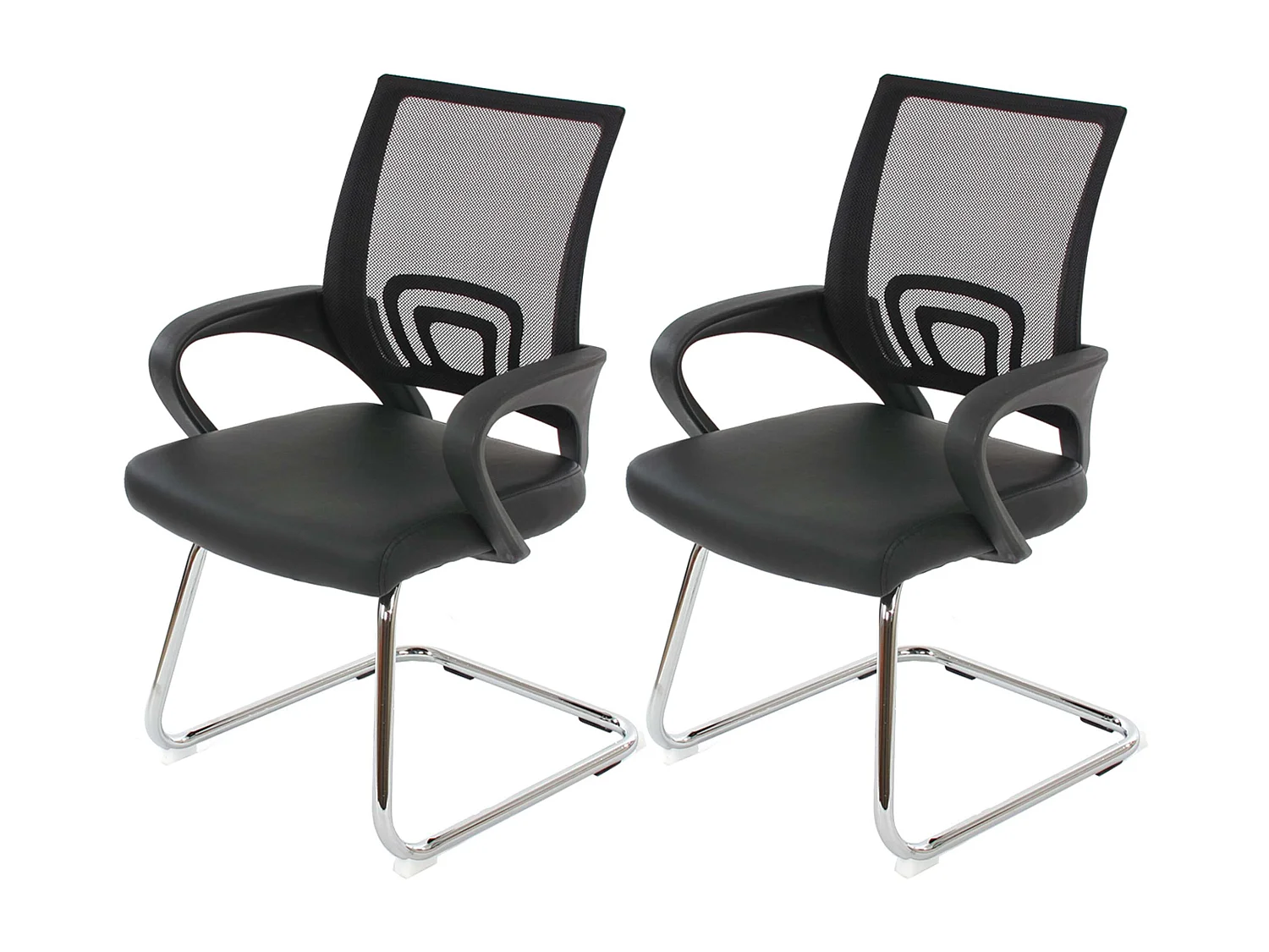 Siège de conférence Afragola (lot de 2),  noir
