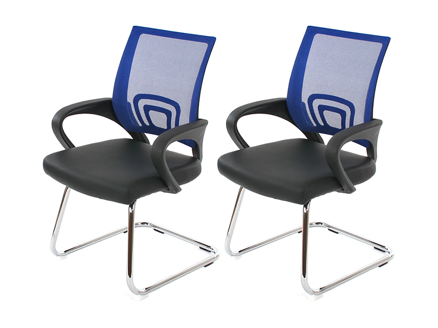 Cadeira de conferência Afragola (conjunto de 2),  azul