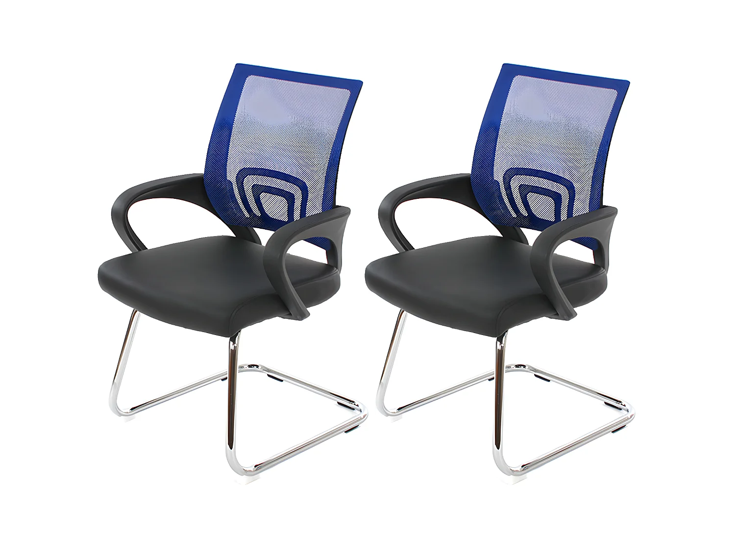 Siège de conférence Afragola (lot de 2),  bleu