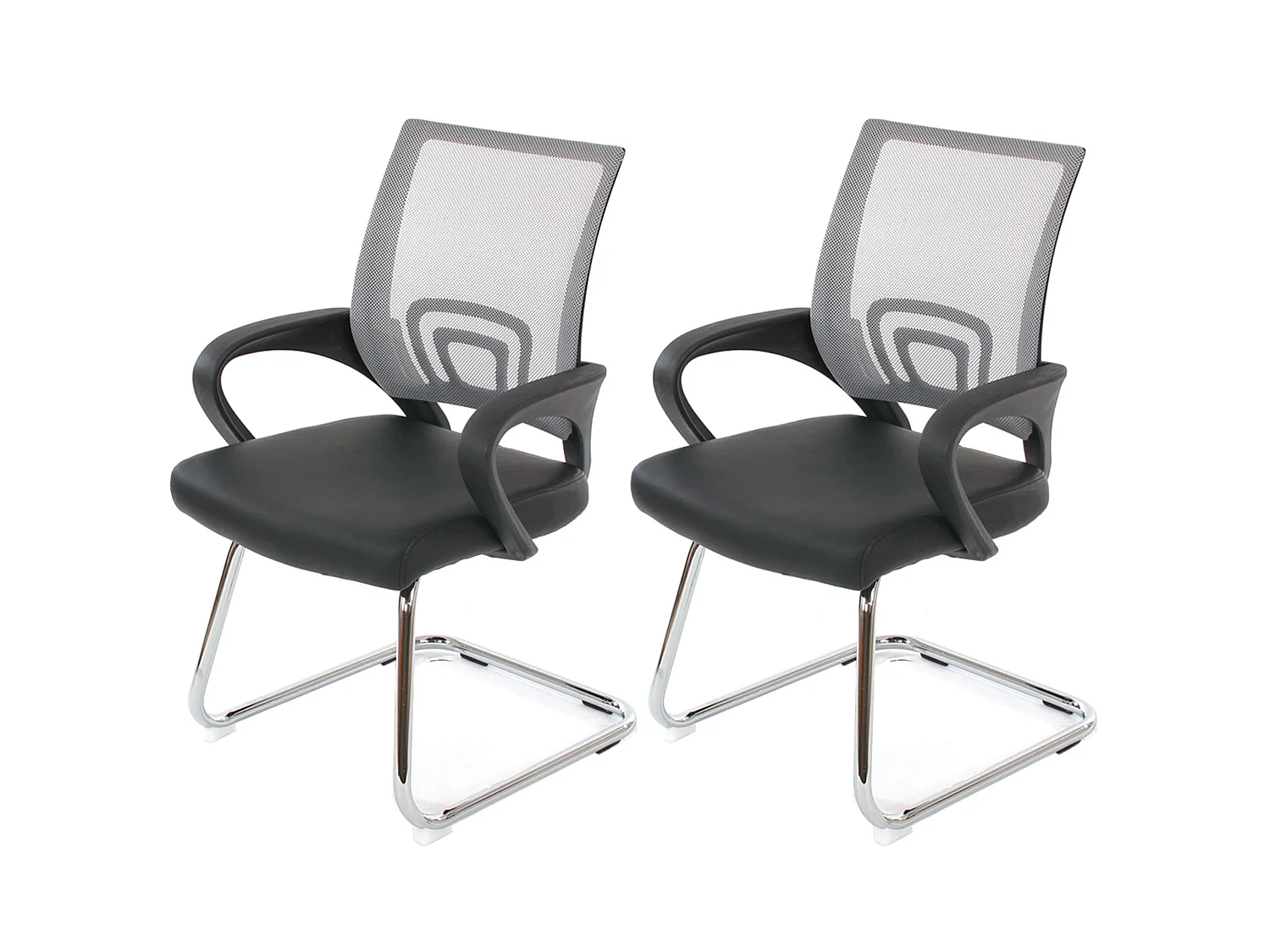 Siège de conférence Afragola (lot de 2),  gris