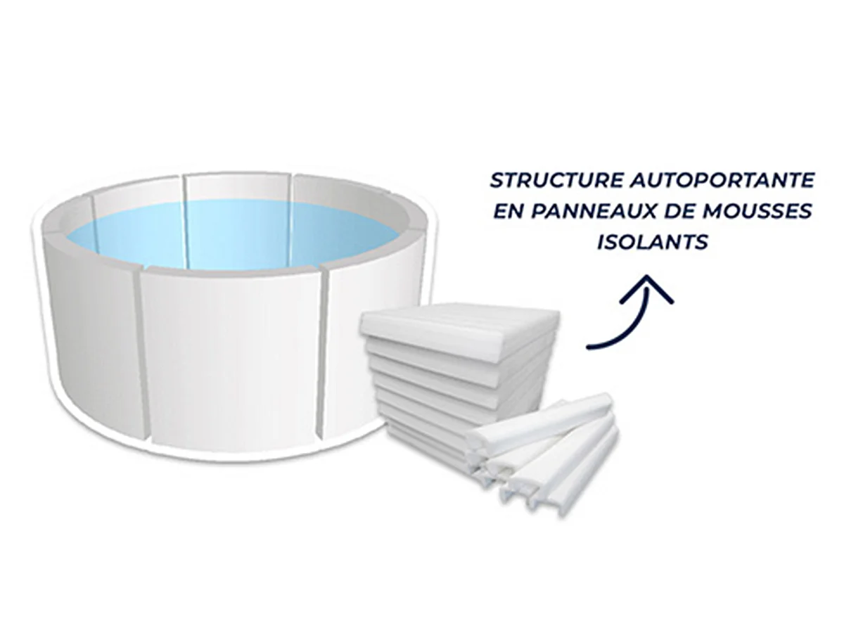 NETSPA - SP-VIP140B - NetSpa Vita 4 posti - SPA semirigida - rotonda - Posti a sedere 4