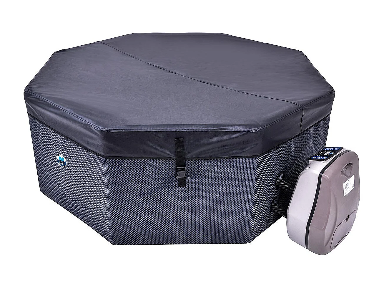 Spa Netspa Octopus ottagonale semirigida 4+2 posti - Riscaldatore/Filtro portatile - Volume 1000l 193x73cm - Modèle 2022