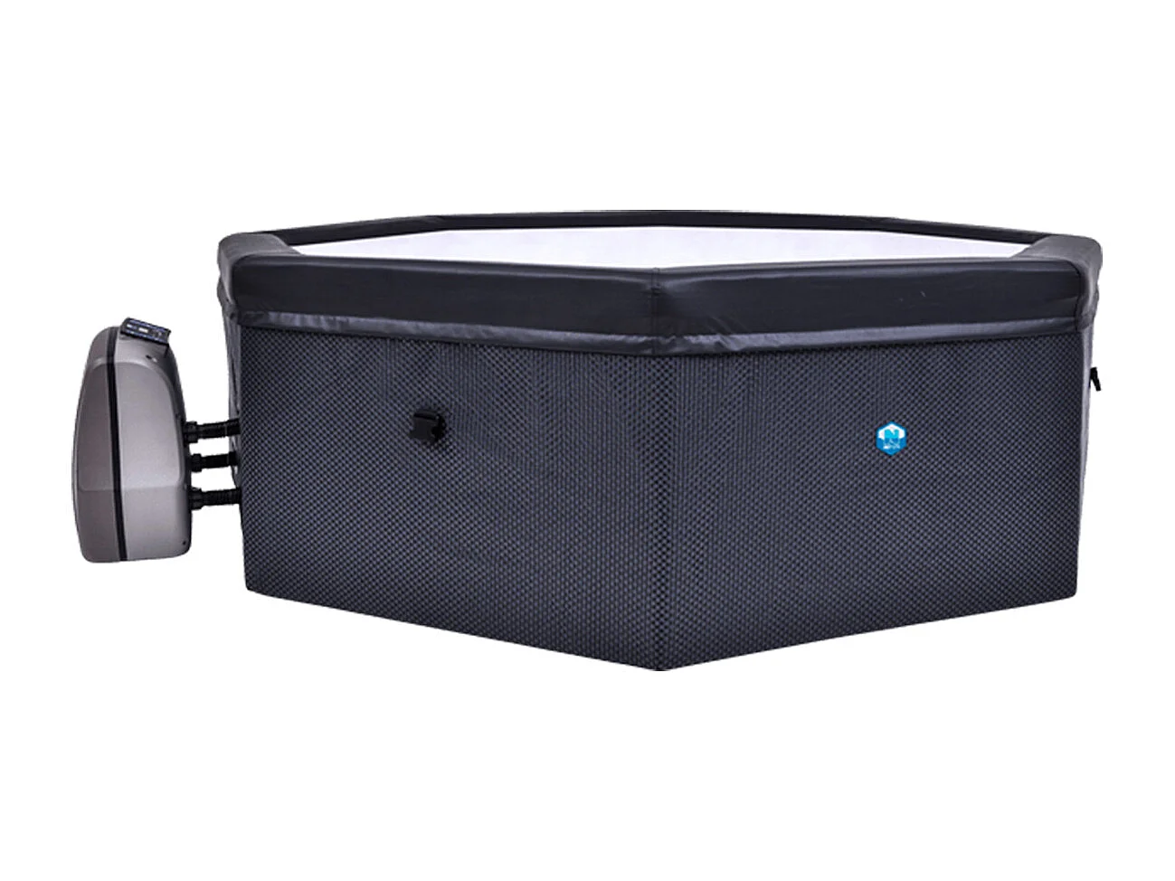 Spa Netspa Octopus ottagonale semirigida 4+2 posti - Riscaldatore/Filtro portatile - Volume 1000l 193x73cm - Modèle 2022