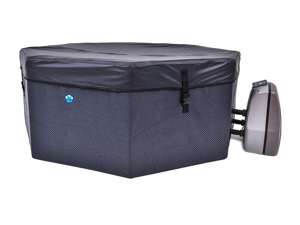 Spa Netspa Octopus ottagonale semirigida 4+2 posti - Riscaldatore/Filtro portatile - Volume 1000l 193x73cm - Modèle 2022