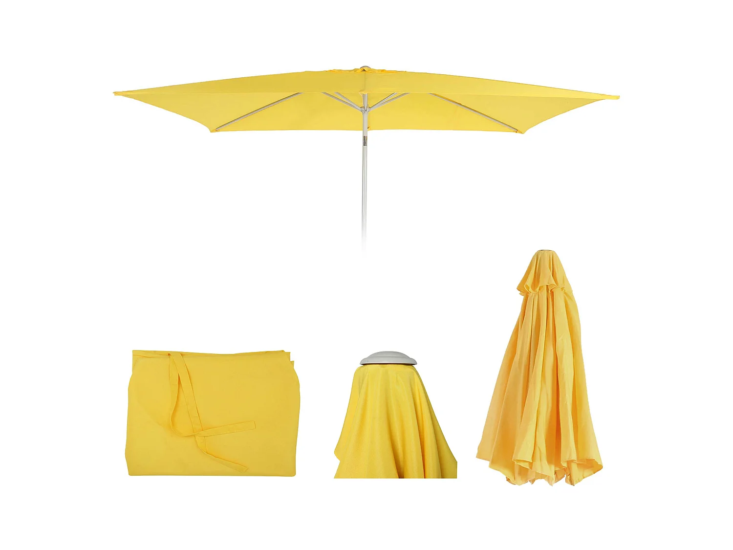 Toile de rechange pour parasol Castellammare,  jaune