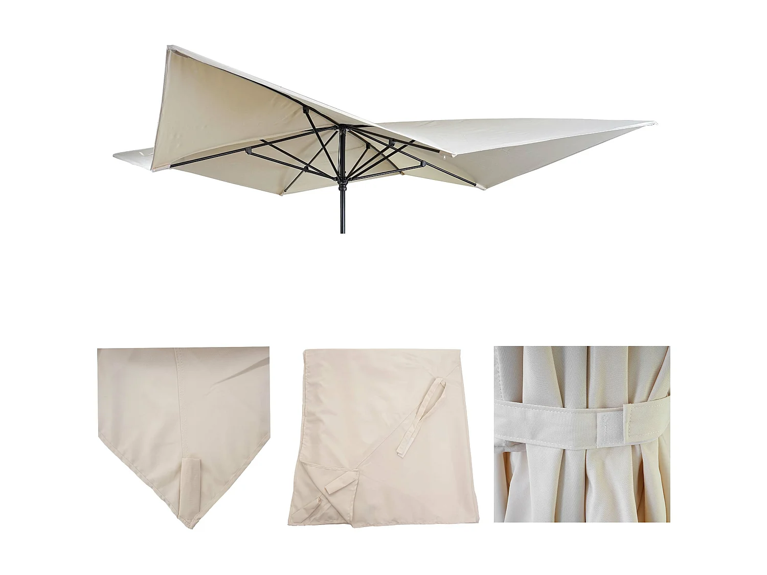 Ersatz-Bezug für Schirm MCW-A37, Creme