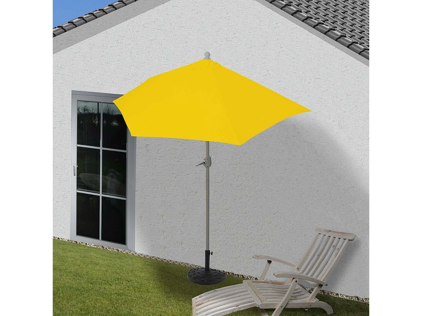 Cobertura para guarda-sol Lorca de meia-volta,  amarelo