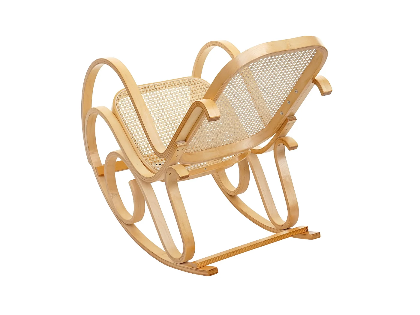 Schommelstoel Gallarate rotan,  eikenlook