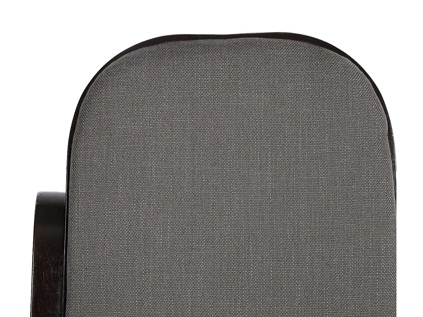 Fauteuil à bascule Gallarate,  Aspect noyer, tissu/textile gris anthracite