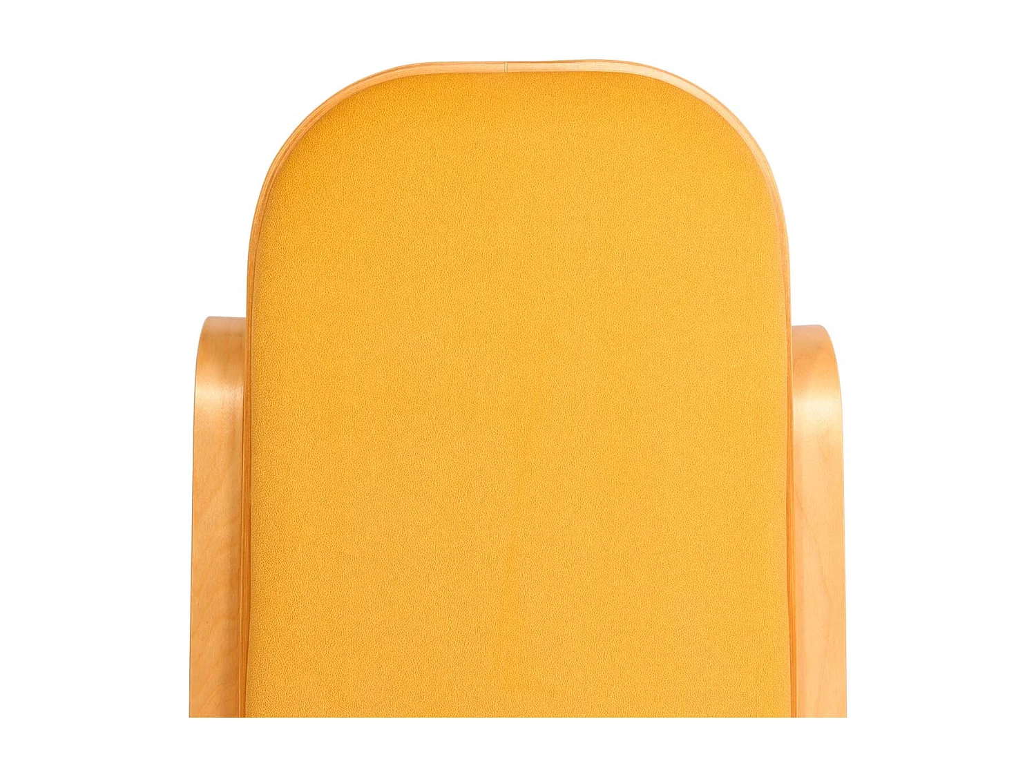 Fauteuil à bascule Gallarate,  aspect chêne, jaune