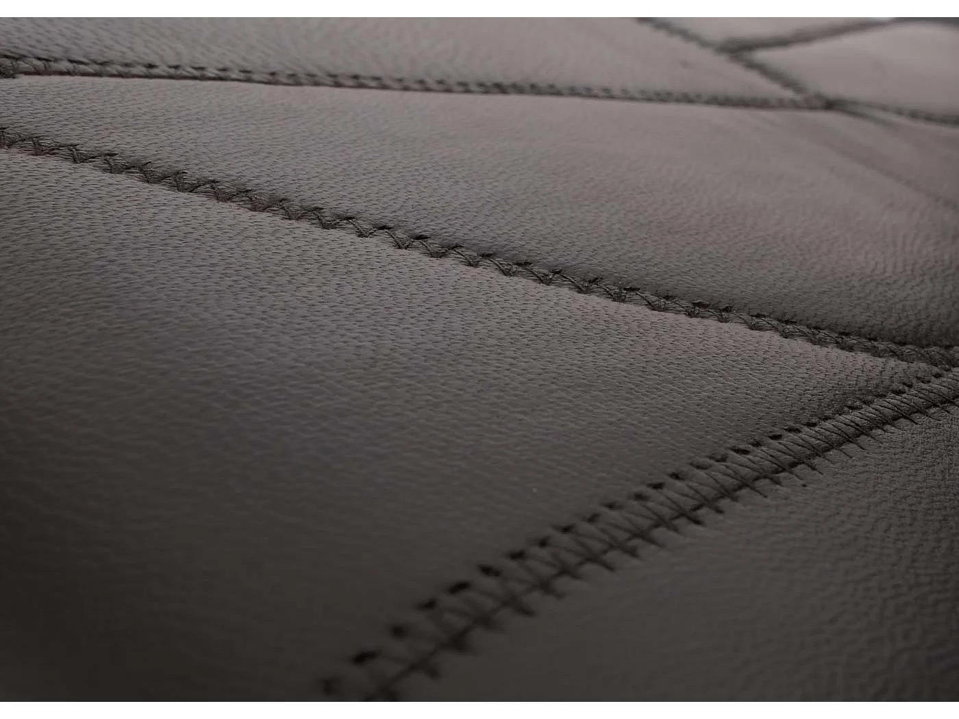 Schommelstoel Gallarate,  walnoot look, bruin patchwork leer