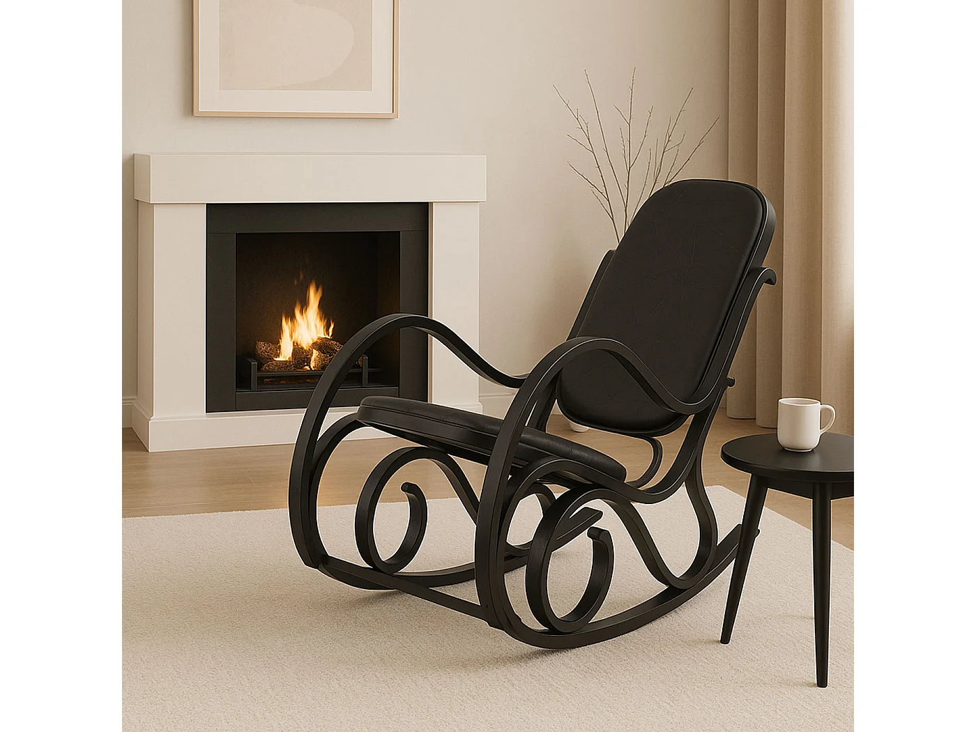 Fotel bujany Gallarate,  wygląd orzecha, brązowa skóra patchworkowa