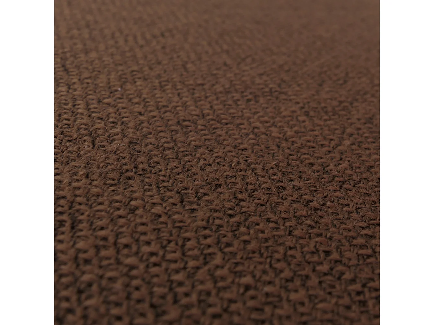 Fauteuil à bascule Gallarate,  imitation noyer, tissu marron