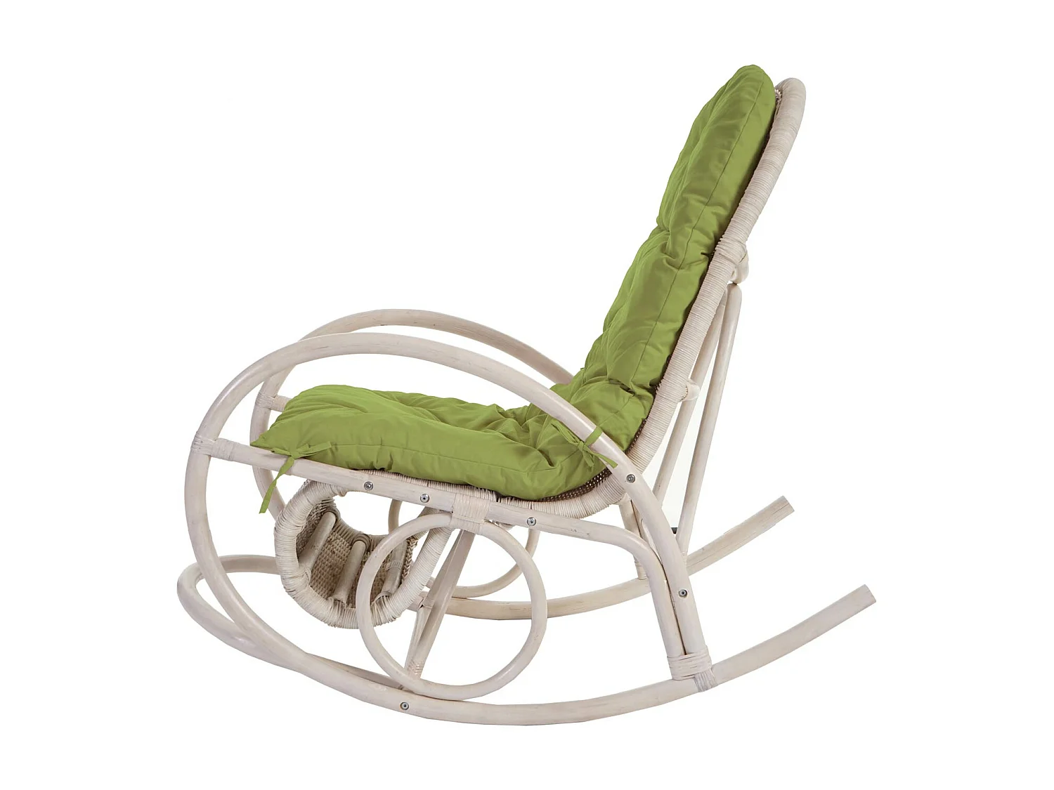 Schommelstoel Queluz,  groen kussen