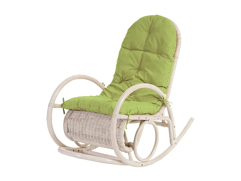 Fauteuil à bascule Queluz,  rembourrage vert