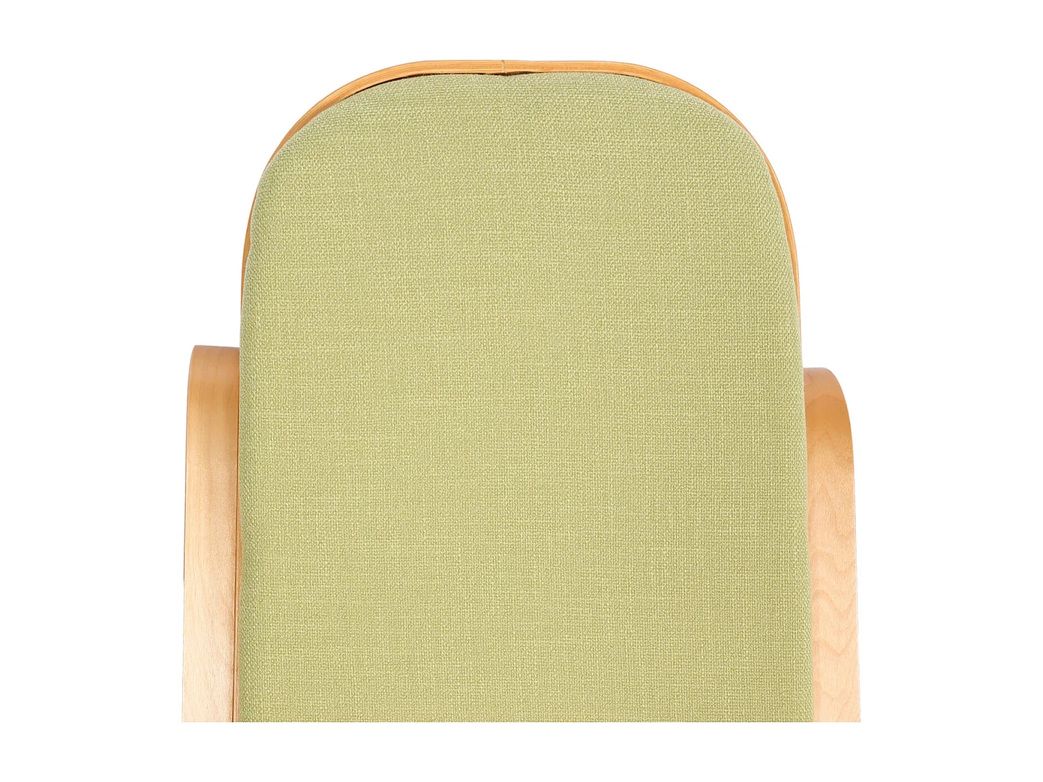 Schommelstoel Gallarate,  eiken look, stof/textiel groen