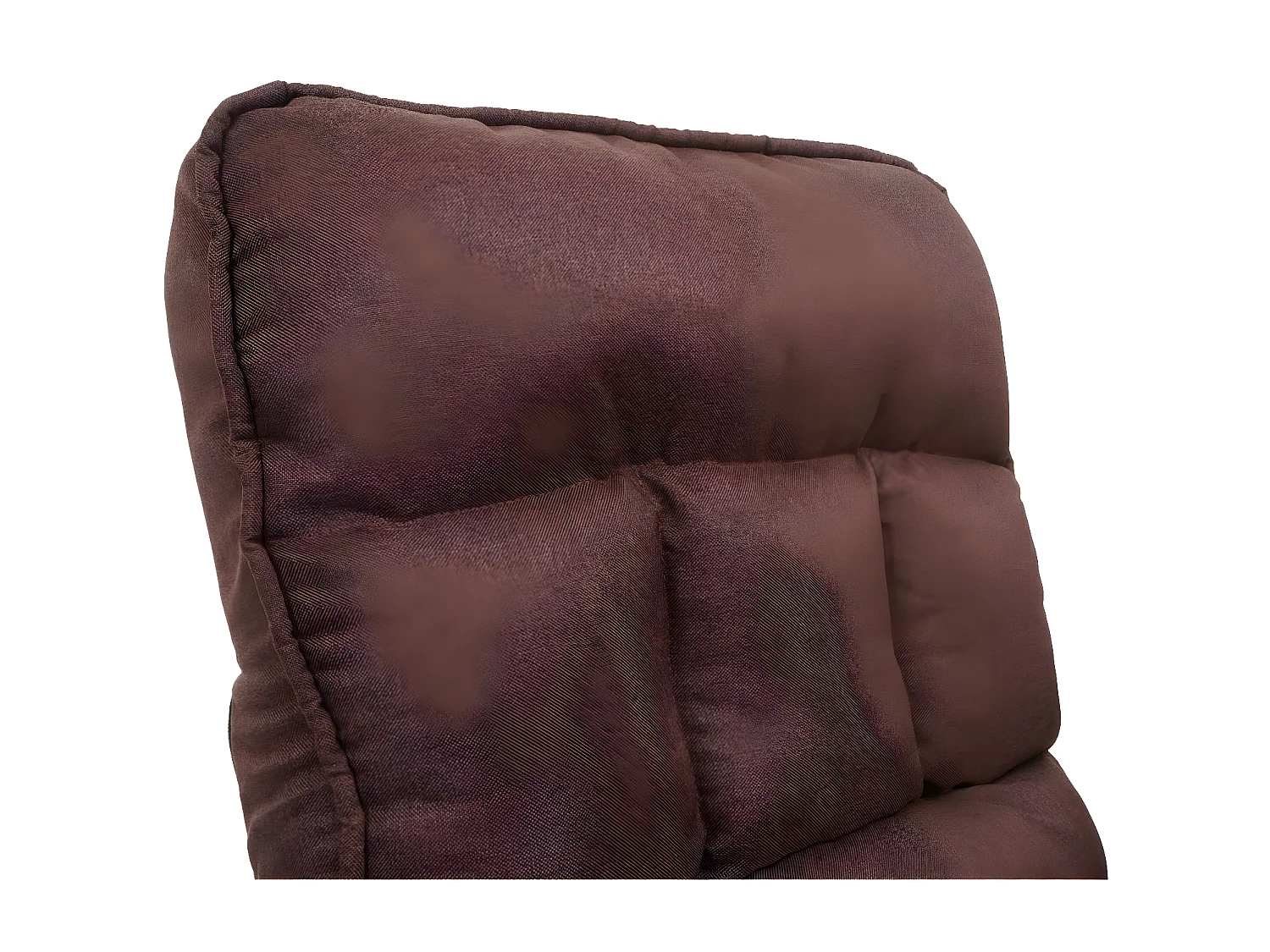 Schommelstoel MCW-K40,  stof/textiel donkerbruin