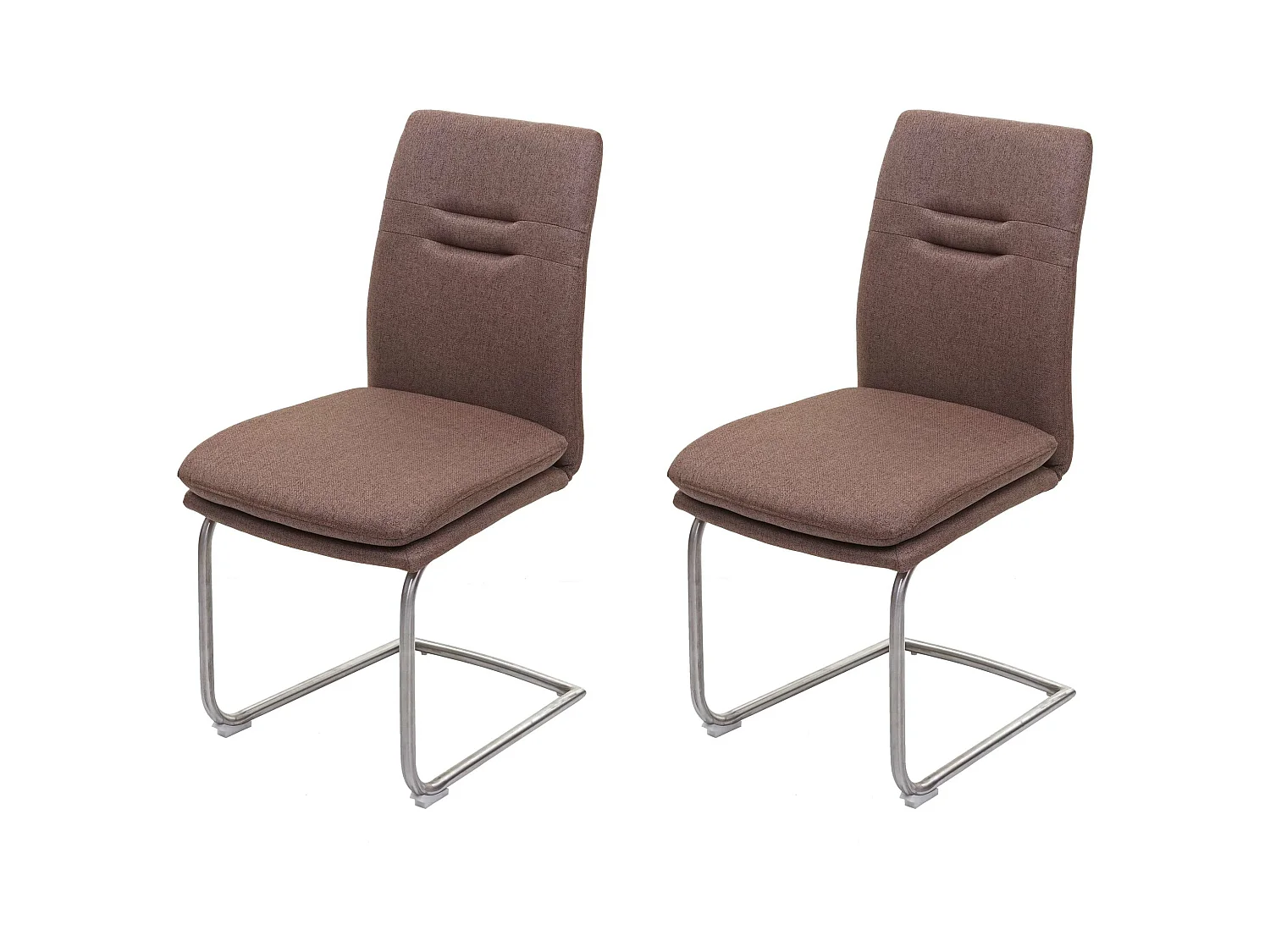 Chaise de salle à manger MCW-H70 (lot de 2),  brun