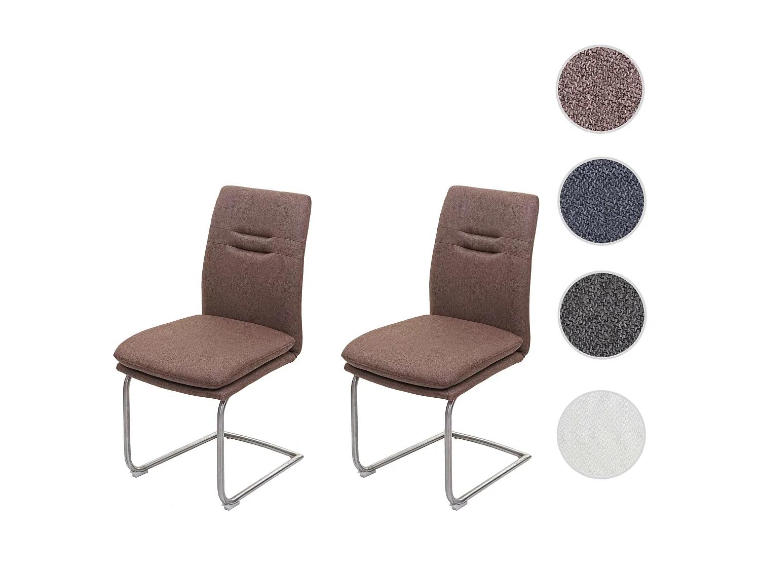 Eetkamerstoel MCW-H70 (set van 2),  bruin