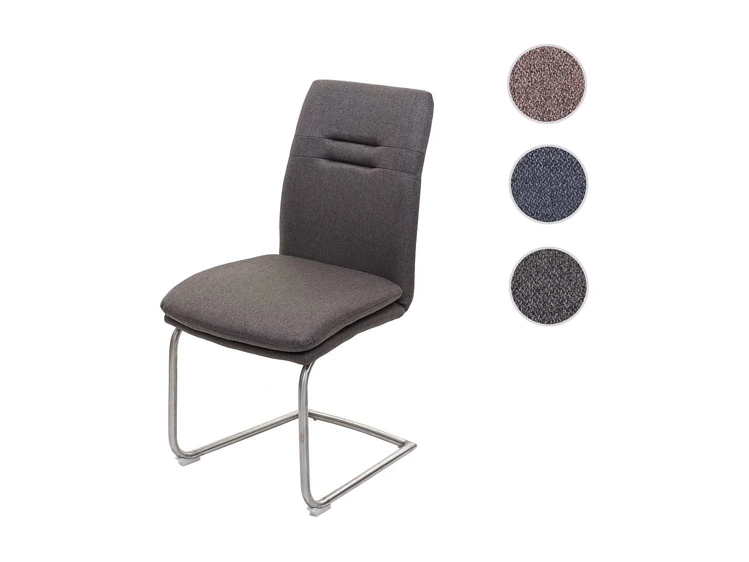 Chaise de salle à manger MCW-H70,  gris-brun