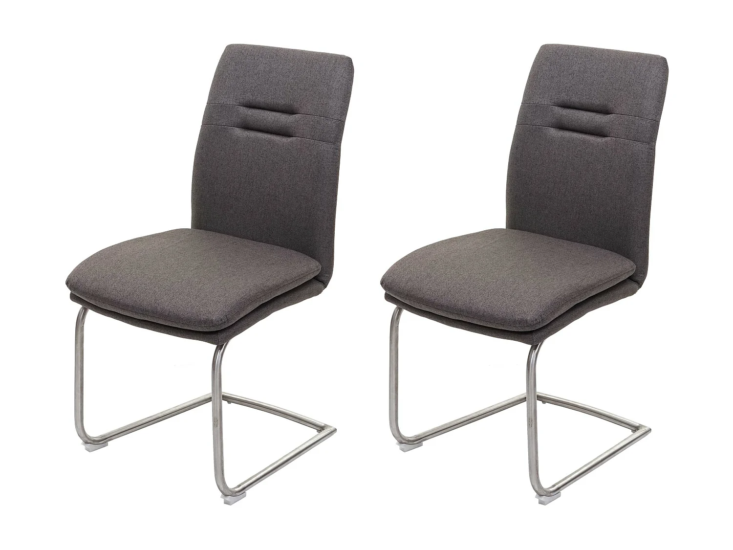 Chaise de salle à manger MCW-H70 (lot de 2),  gris-brun