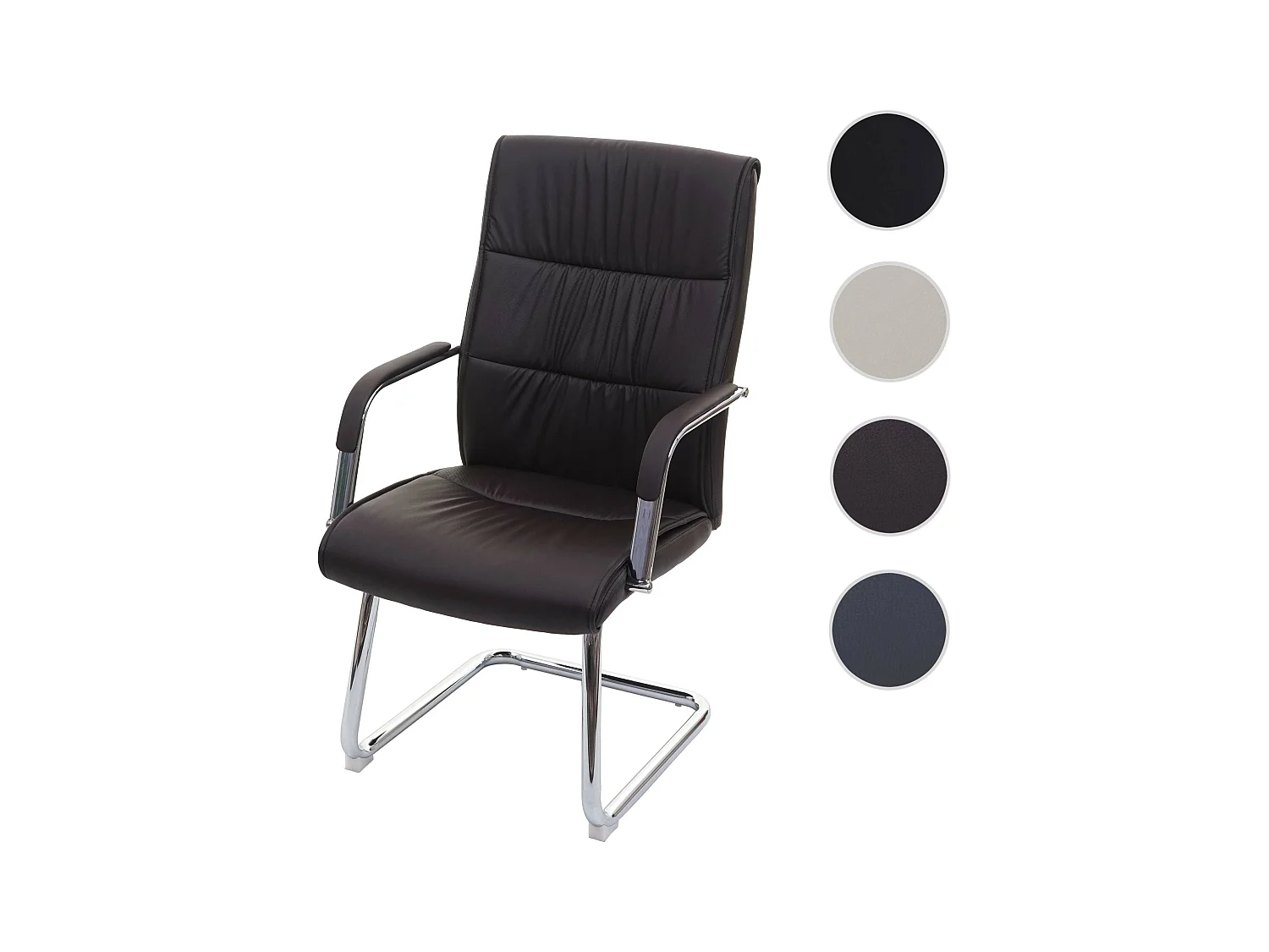 Krzesło konferencyjne MCW-A49,  brązowy